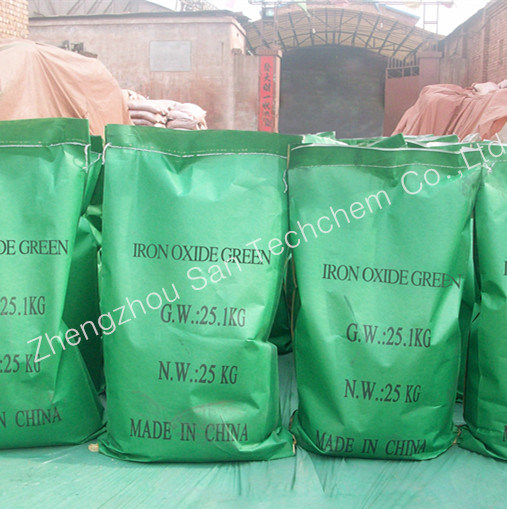 Iron Oxide Green Fe2o3-Green Pigment for Bricks
