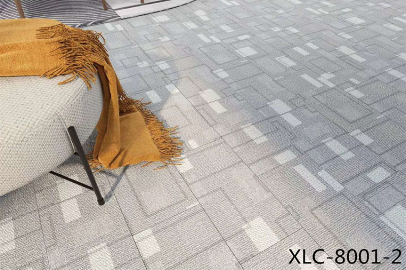 Luxury Carpet Pattern Rigid Core Vinyl Flooring Spc Floor