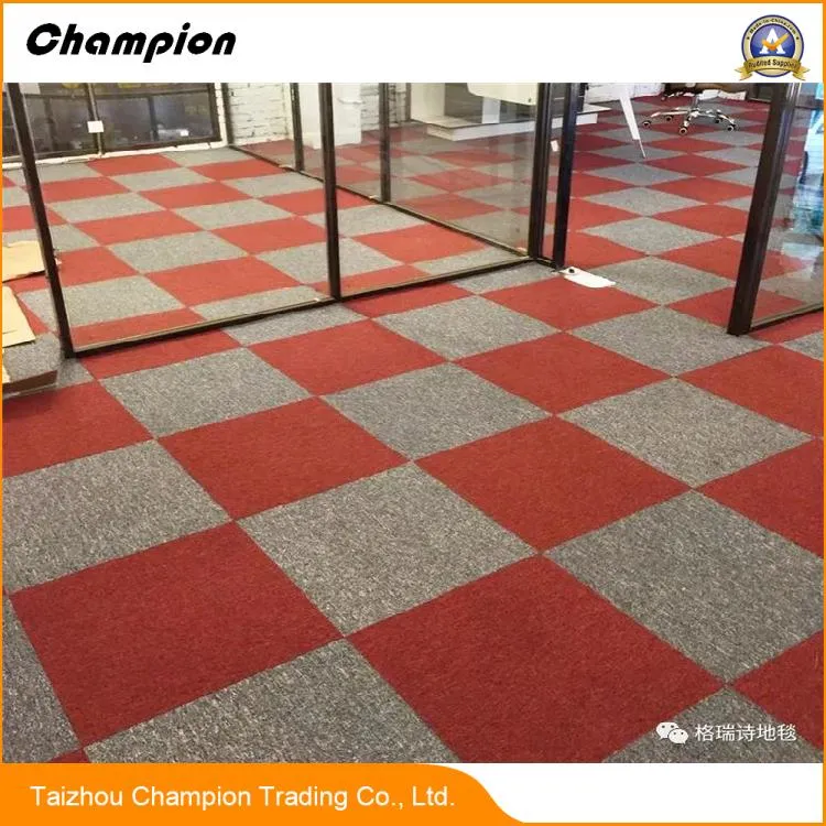 Dl Nylon/ Polypropylene Carpet Tiles Manufacturer, Thick Office Carpet Tiles, PVC/Bitumen Backing Commercial Carpet Tile