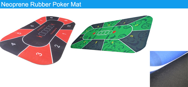 Rubber Poker Table Mat, Gambling Table Mat