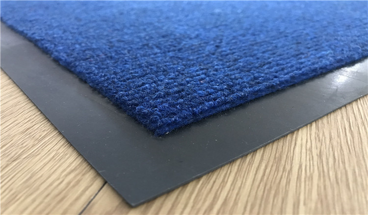 Red Waterproof Luxury Hotel Double Ribbed Carpet Mat with PVC Backing