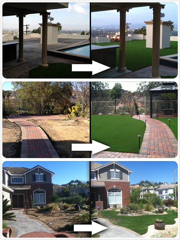 Long Work Time Waterproof Landscaping Fake Synthetic Turf for Outdoor