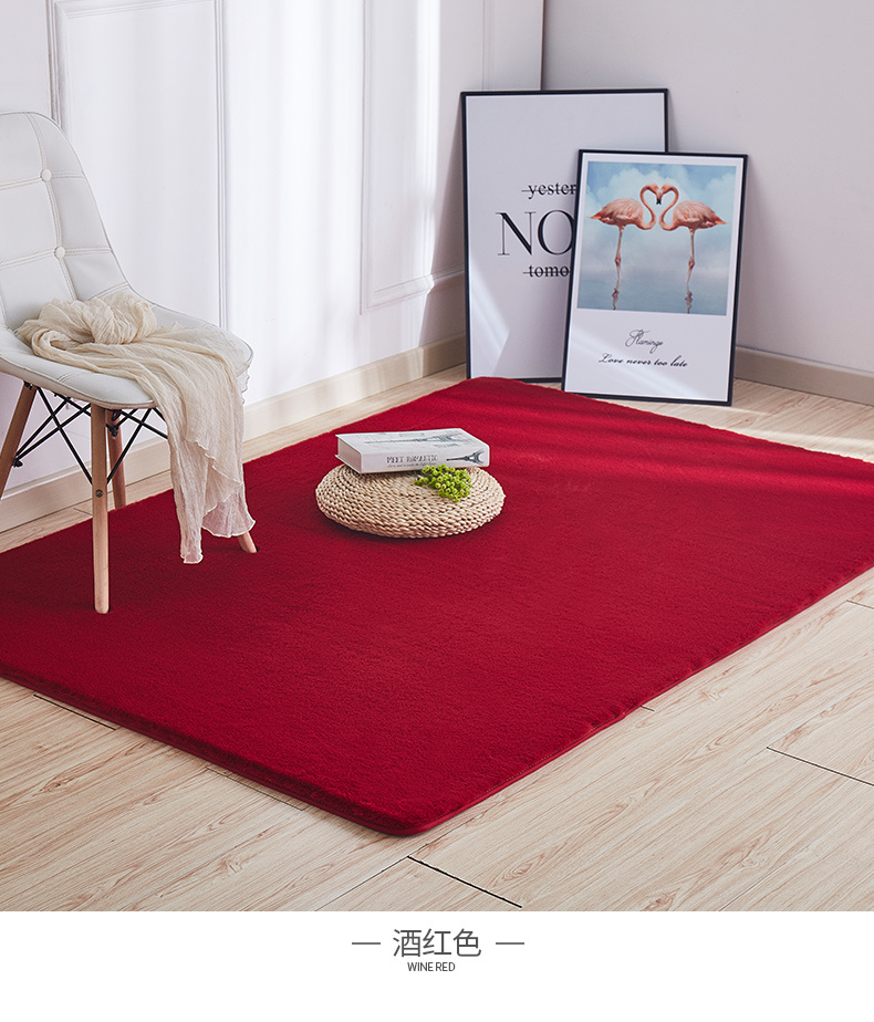 Carpet Faux Fur Wool Rug Table Sofa Bed Side Area Rugs
