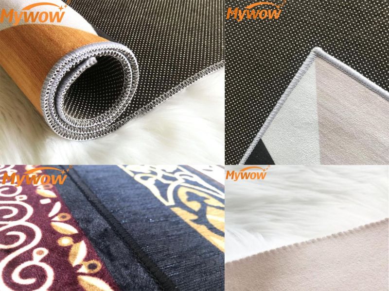 MyWow Bath Mat House Wool Shaggy Plush Silk Carpets