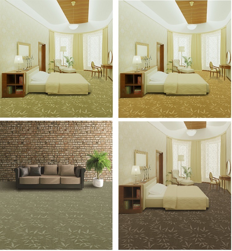 Special Hot Sale Popular Wall to Wall Carpet Cut and Loop Pile Broadloom Carpet PP Surface Commercial Hotel Home Office Hospital Carpet Roll House Carpet