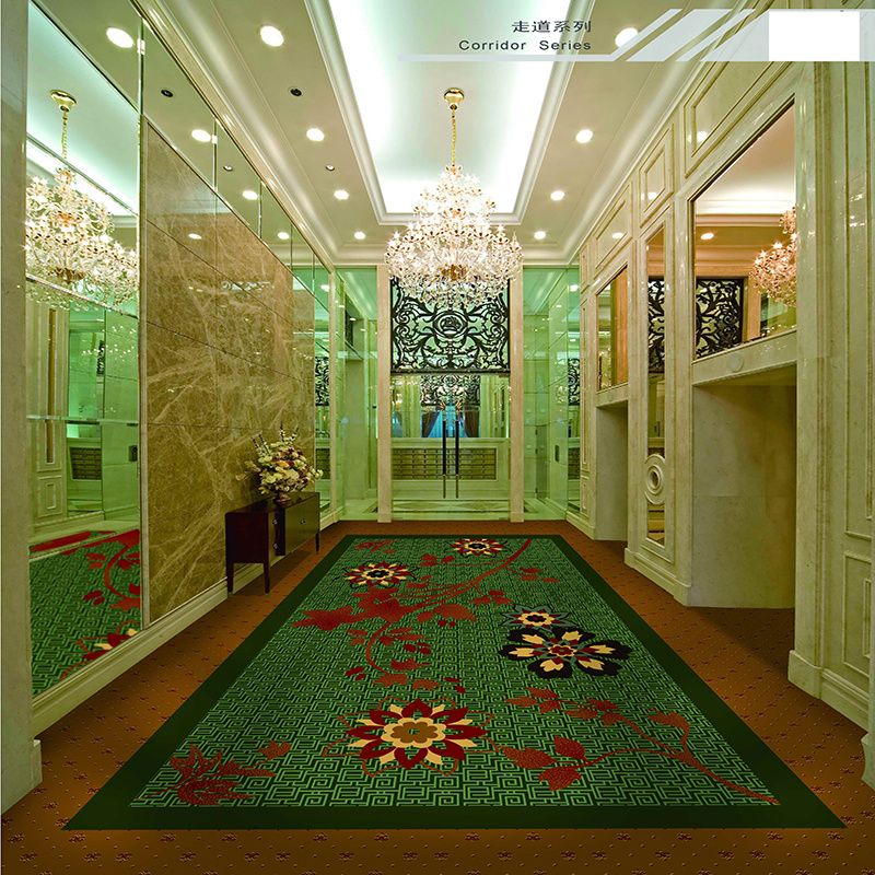 Hotel Aisle Runner 100% Nylon Printed Commercial Carpet