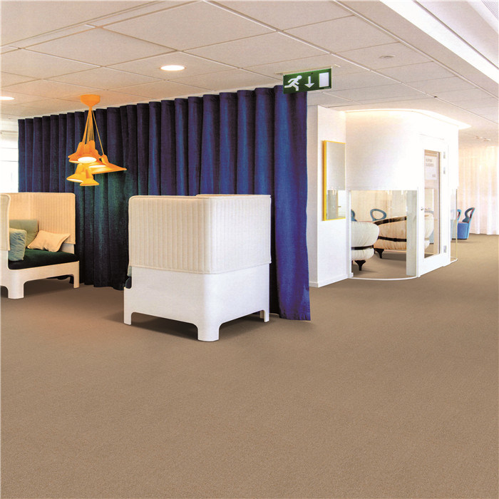 Commercial PP Tufted Loop Pile PVC Backing Carpet Tiles Office Home Carpet