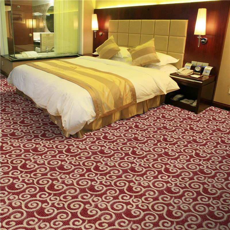 Floral Pattern Wall to Wall Jacquard Carpet Roll Hotel Home Carpet Commercial Carpet Factory Wholesale Bedroom Carpet Roll