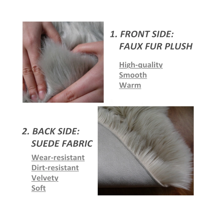 Hot Selling Faux Fur Long Hair Plush Rugs Fake Fur Mats Home Decoration Floor Carpets