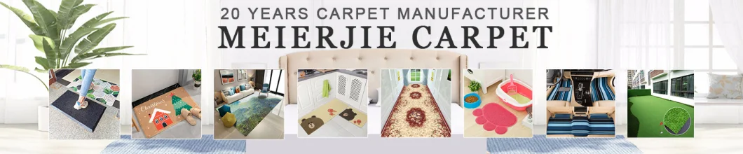 Meierjie Home Hotel Polyester Printed Carpet Rugs for Indoor Corridor Living Room Bedroom Door