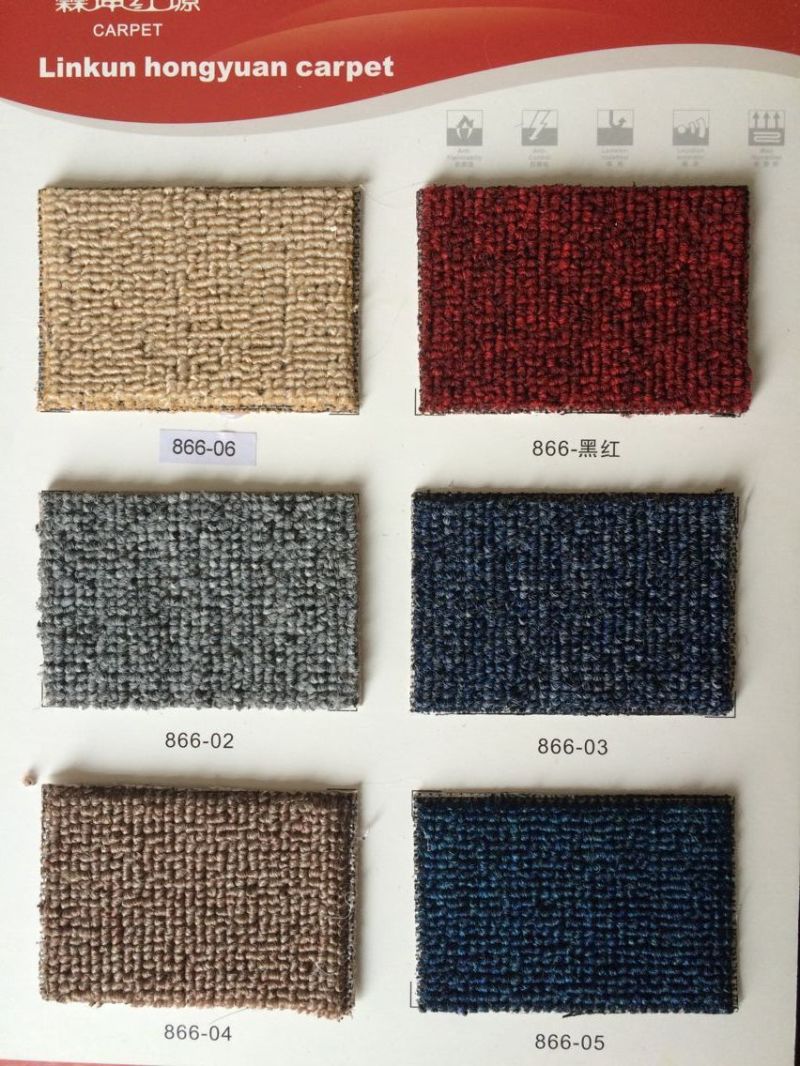 Anti Slip Carpet PP/Nylon Commercial Office Carpet Luxury Broadloom Carpet Living Room Carpet Residential Wall to Wall Carpet Loop Pile Cut Pile Carpet