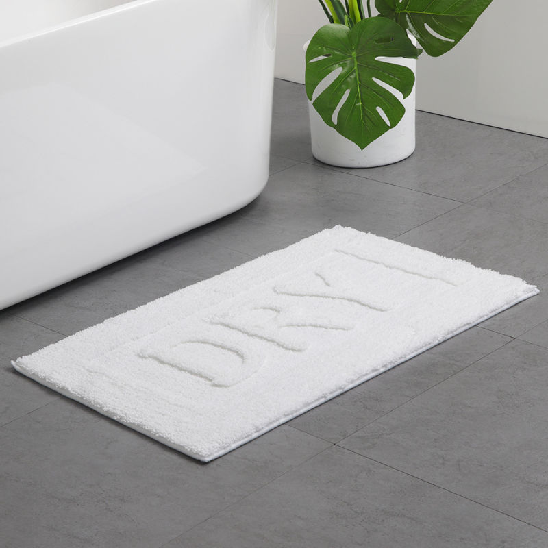 Solid Color Letter Carpet Modern and Simple Machine Wash Bathroom Non-Slip Carpet Entry Mat