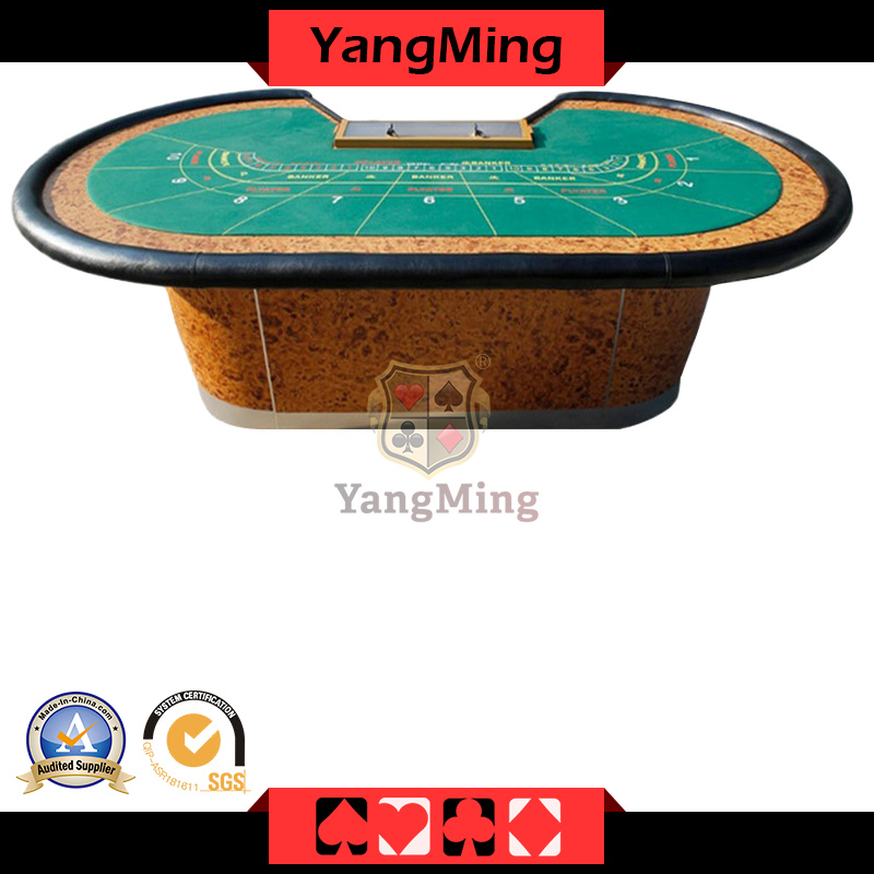 9 Player Gambling Club Poker Table Baccarat Casino Games From Casino Supplier Factory Ym-Ba04