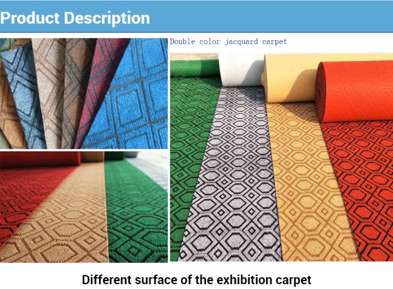 Two Color Jacquard Carpet, Anti Slip and Moisture Proof Jacquard Carpet