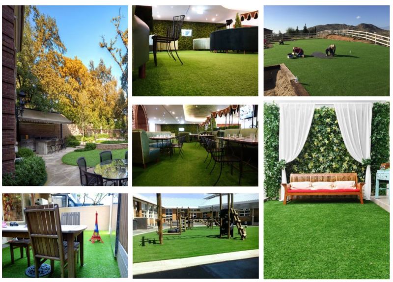 All Weather Durable Gsg Style Artificial Turf for Residential Yards