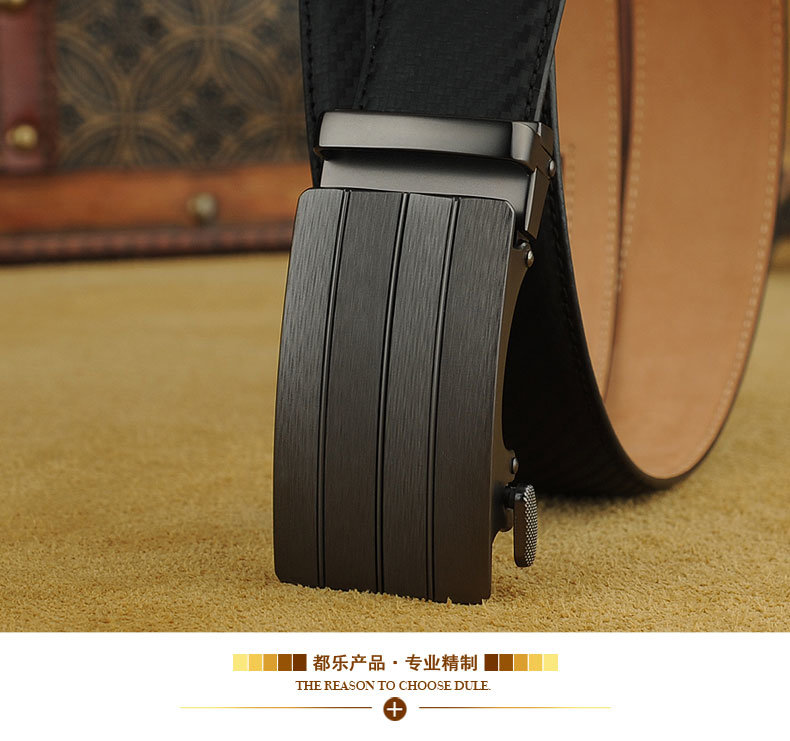 Leather Belt Layer Cowhide Business Fashion Automatic Buckle