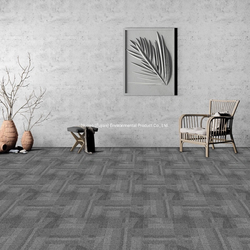 CFB-a3E-2021 Newly Design Multi-Level Loop Tufted Commercial Modular Carpet Tile