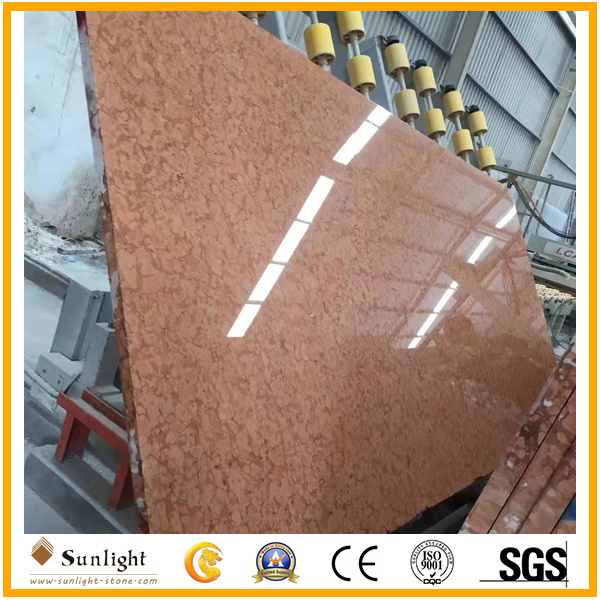 Popular Natural Polished Red Rosa Verona Stone Marble for Slabs, Tiles