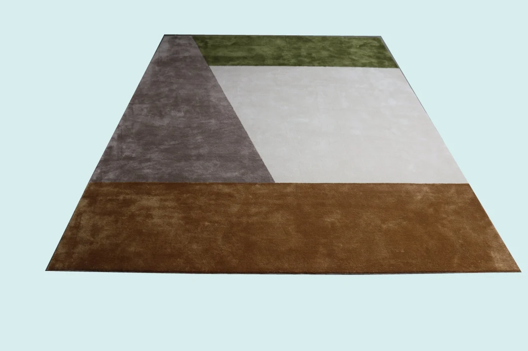 New Design Silk Carpets Bamboo Carpet Luxury Rug Contemporary Floor Home Rugs