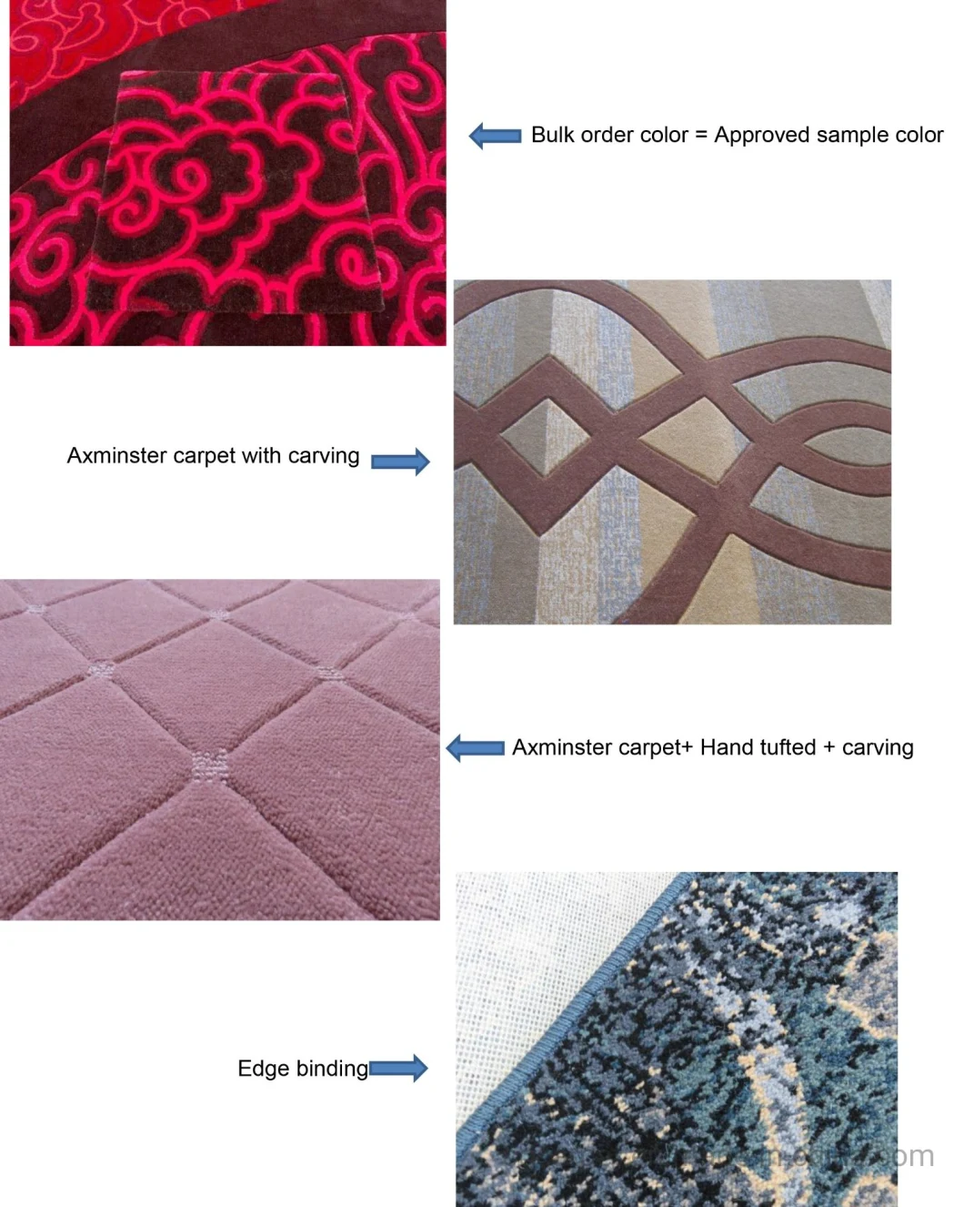 Axminster Carpet Wall to Wall or Area Rug with