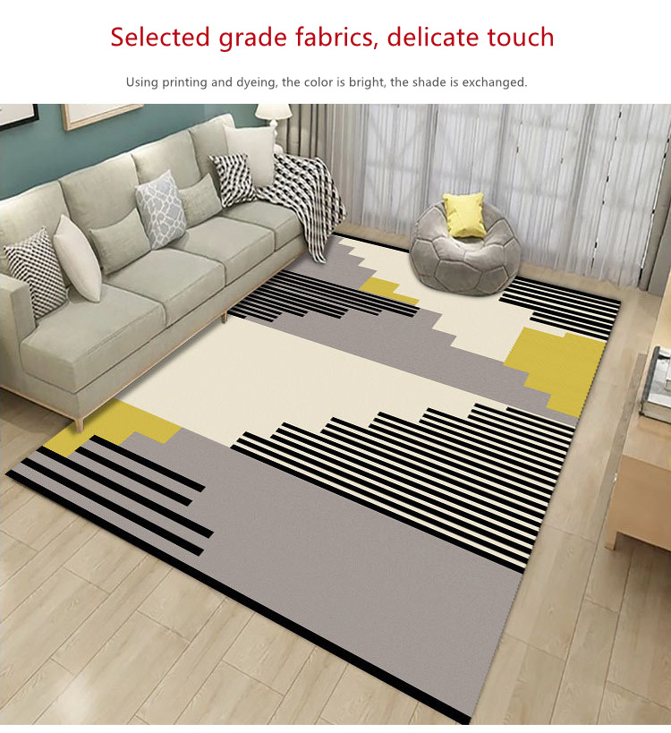 Modern Home Anti-Slip Custom Area Rug Bedroom Carpet