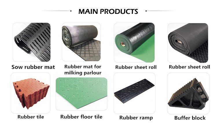 Drainage Rubber Mat Anti-Slip Restaurant Kitchen Mats Anti-Fatigue Mat Rubber Mat