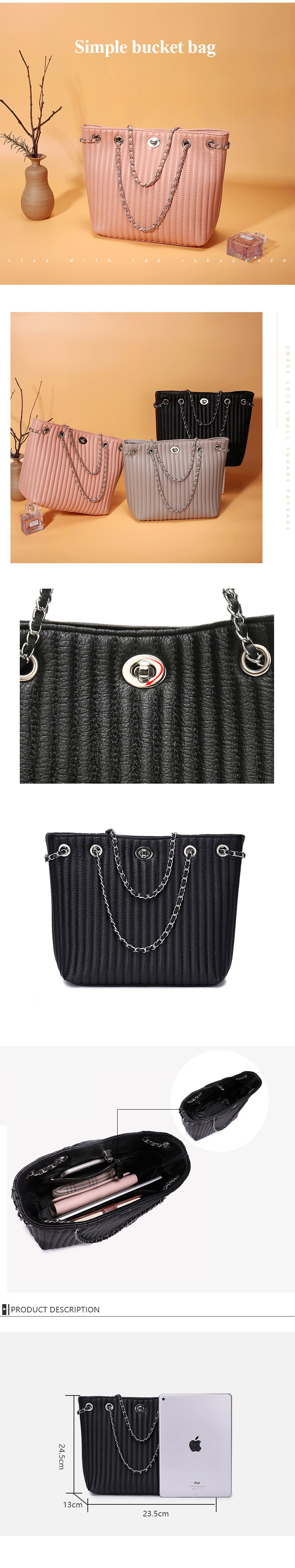 New Fragrance Stylr Cowhide Leather Cross Chain Bag