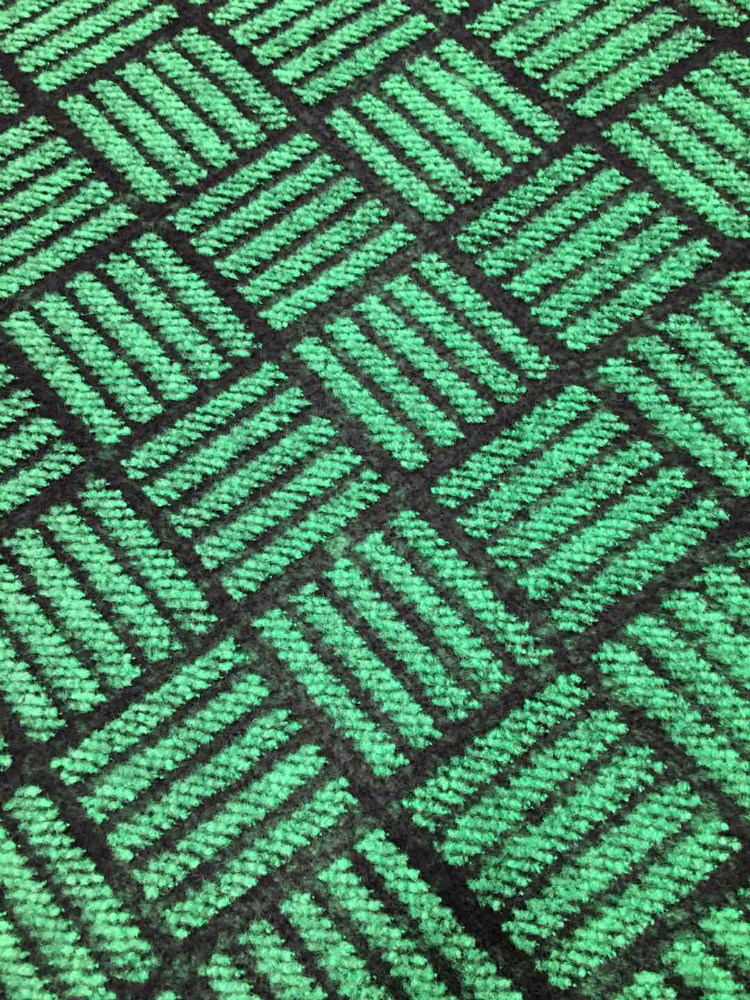 Green Red Double Color Jacquard Exhibition Carpet