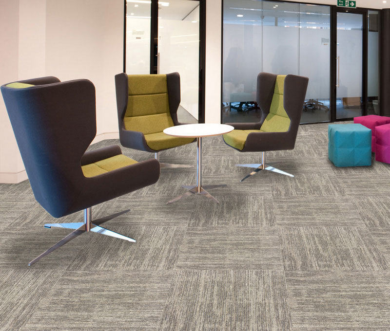 China Popular Office Carpet Tiles 50X50cm Modular Carpet Moden Jacquard Floor Carpet Tiles Commercial Carpet