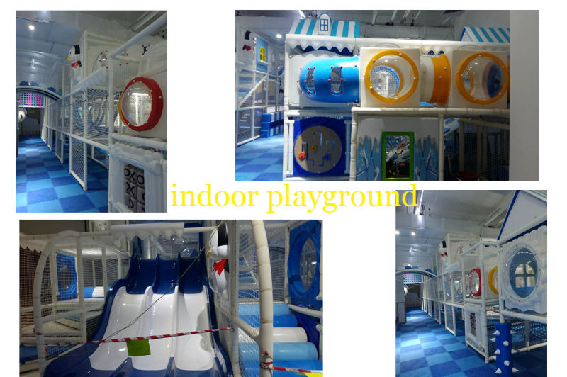 Indoor Children Playground Big Slides Play Space Theme Park