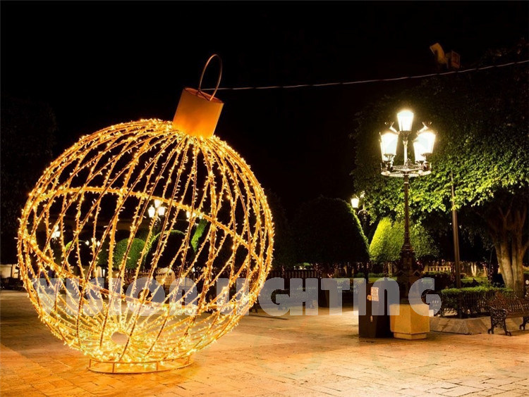 Outdoor Christmas Decorations LED Motif 3D Ball Motif Lights