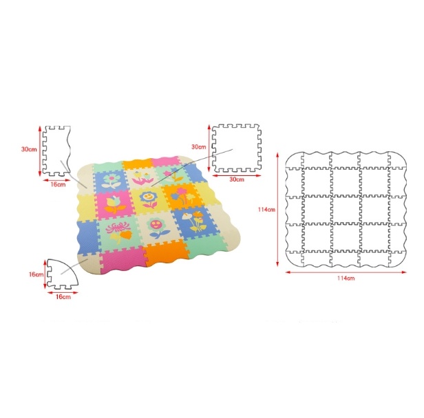 Baby Foam Play Mat Baby Climbing Mat Child Early Education Puzzle Crawling Mat Parent-Child Interaction Toy