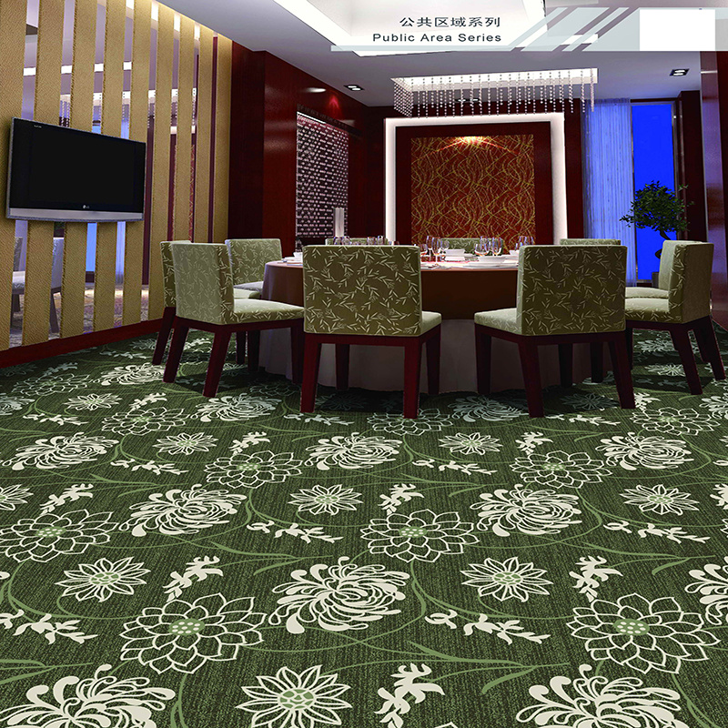 80% Wool 20% Nylon Printed Axminster Carpet for Hotel Broadloom Carpet