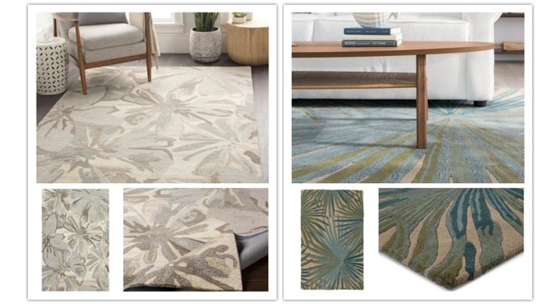 100% Wool Summer Handtufted Area Rug Handmade Wool Floor Carpet