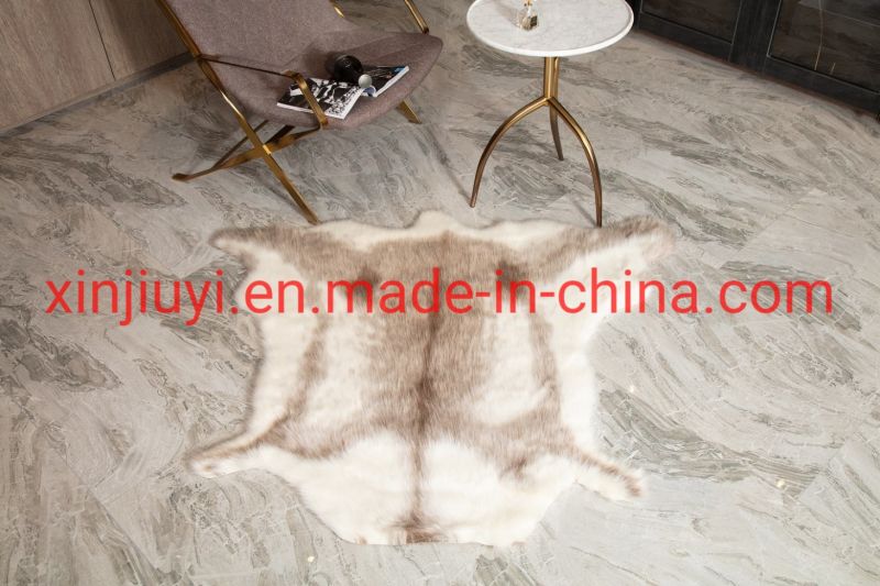 Animal Shape Reindeer Design Fake Fur Mats/Carpets/Rugs