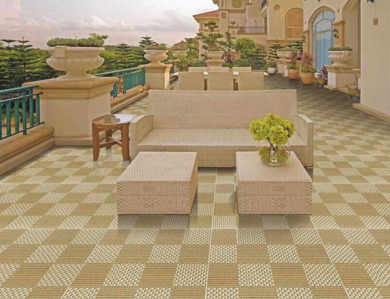 Hot Sale 600X600mm Inkjet Carpet Looking Floor Tile