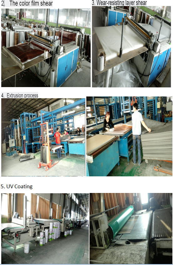 Laminated Flooring Vinyl PVC Flooring/ PVC Plastic Flooring Tile