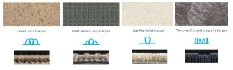 Nylon or PP Machine Made Tufted Hotel Carpet Commercial Broadloom Carpet for Residential Carpet Roll