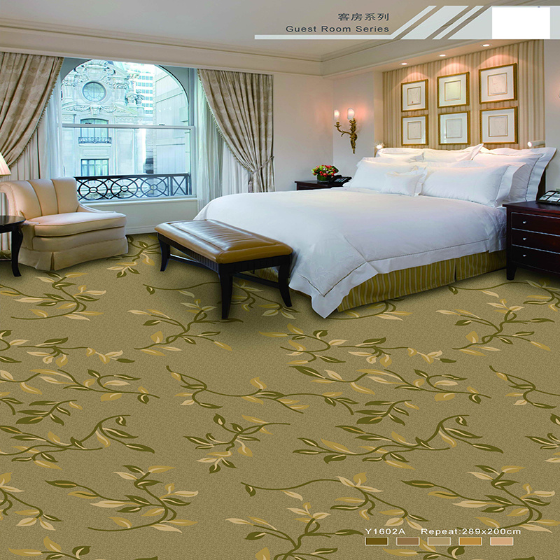 Guest Room Axminster Carpet for Patterns with 80% Wool and 20% Nylon Axminster Carpet