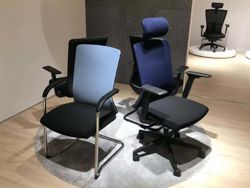Office Used MID-Back Commercial Black Visitors Chairs