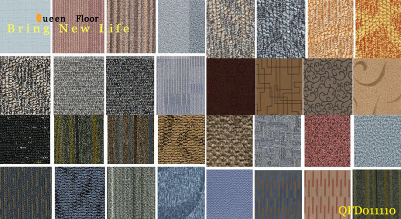 Carpet Design Plastic Flooring /PVC Sheet/ Vinyl Floor Tiles