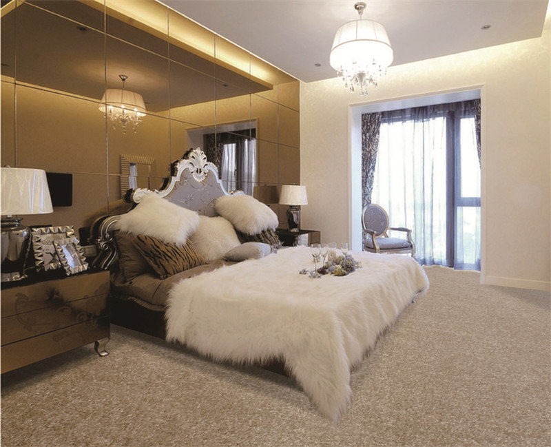Luxury Plain Color Cut Pile Wall to Wall Carpet Roll Commercial Home Hotel Carpet PP Surface Banquet Hall Carpet Bedroom Carpet Broadloom Carpet