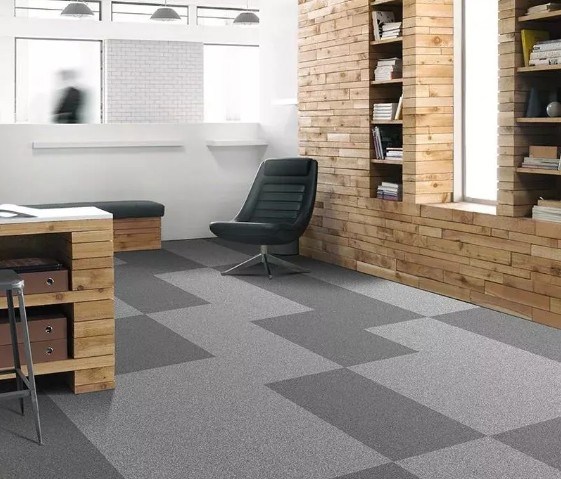 High Performance Anti-Slip Commercial Office Carpet Tiles Floor in Nylon