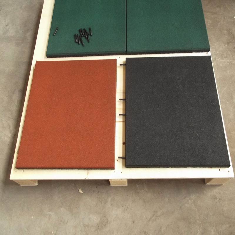 Red / Green / Black Gym Tile Mat with Connector