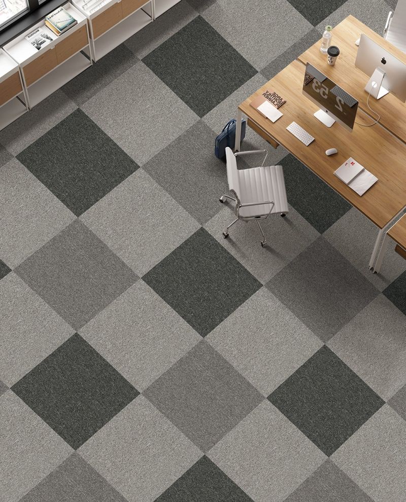 Nylon Plain Color PVC Backing Carpet Tiles Commercial Hotel Home Carpet Office Carpet for Building Use