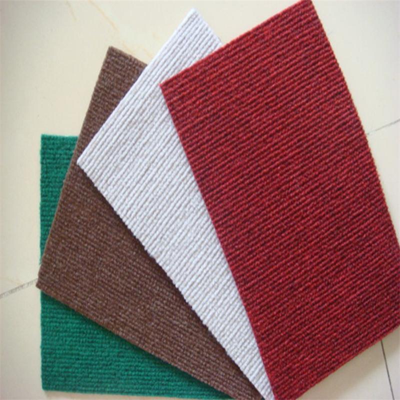2mm Thickness Glue Backing Wedding Carpet Ribbed Surface Exhibition Carpet