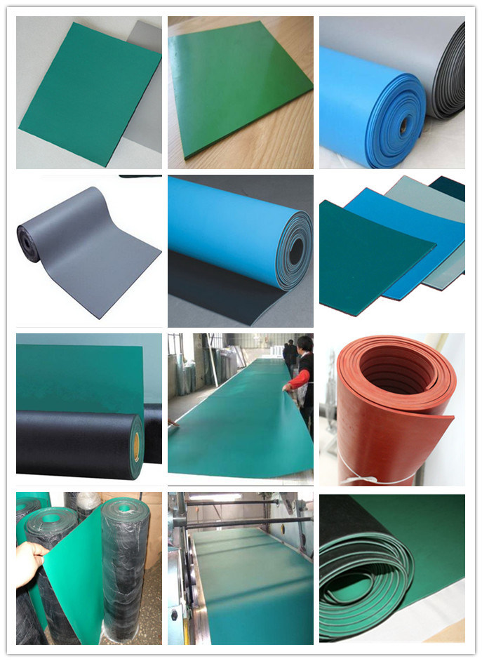 Smooth Mat Anti Static Clean Room Green Table Rubber Mat