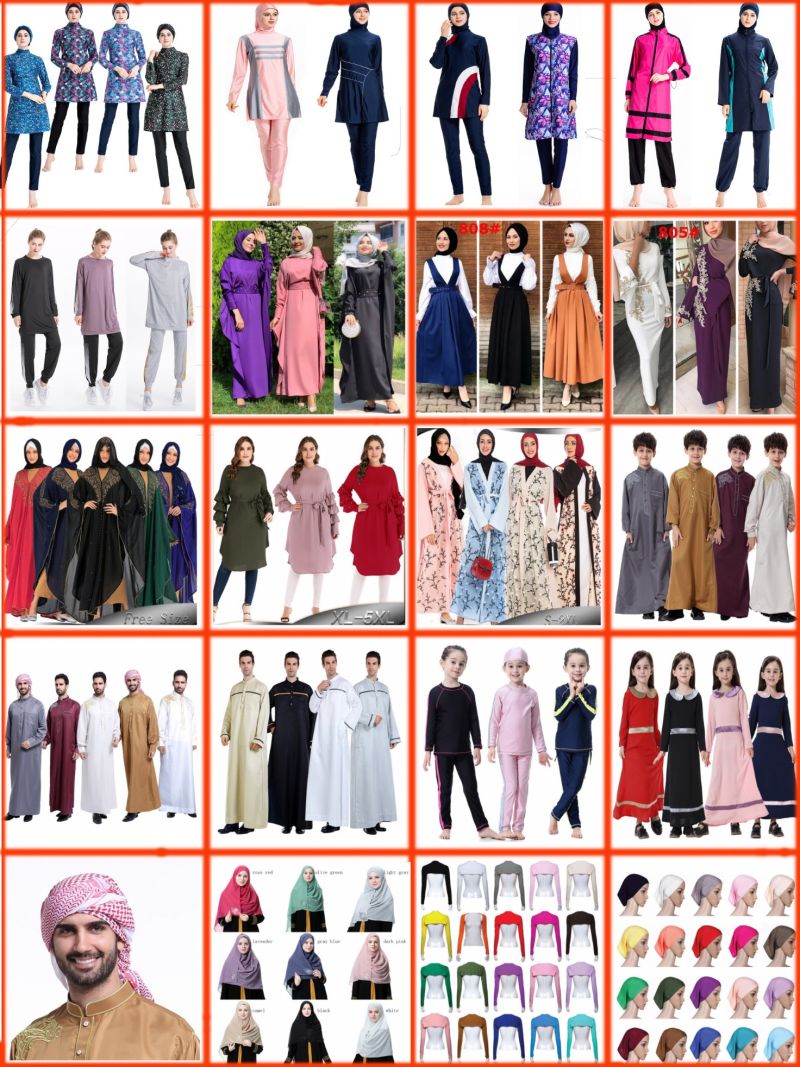 Muslim Men Caftan Jalabiya Loose Middle East Muslim Abaya Arab Dress