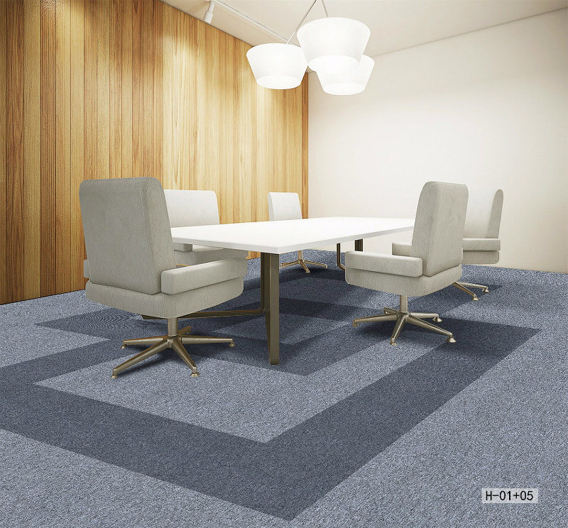 Newly Design PP Carpet Tiles/Nylon Carpet Tiles/PVC Backing/Antifouling Carpet Tiles/Office Carpet for Commercial Use Solution Dyed Carpet