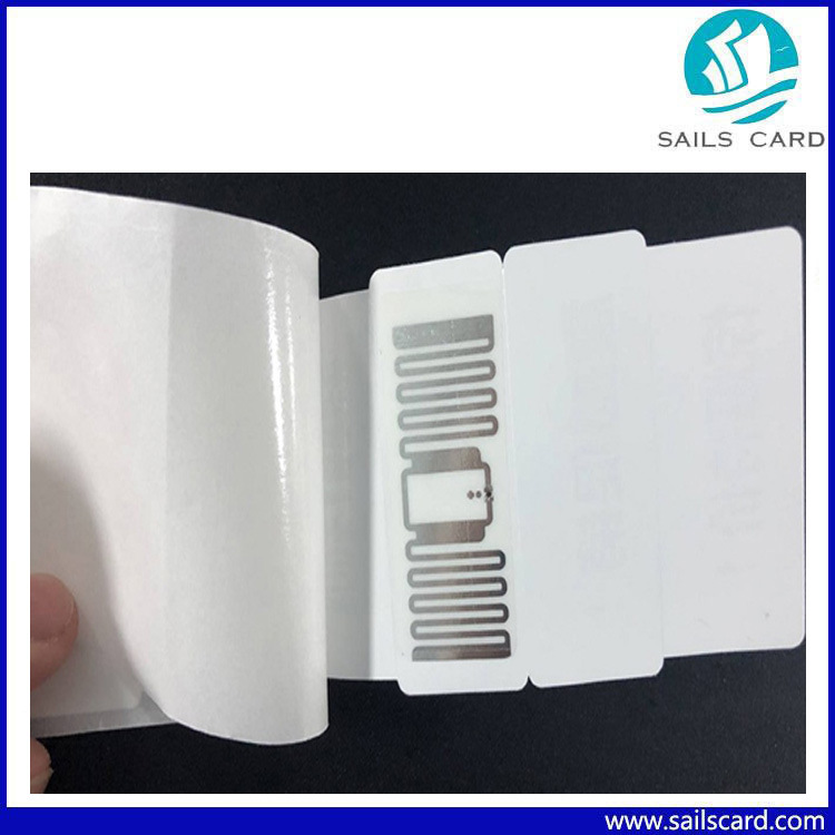 Roll UHF Paper Stickers 860-960MHz RFID Tag for Inventory